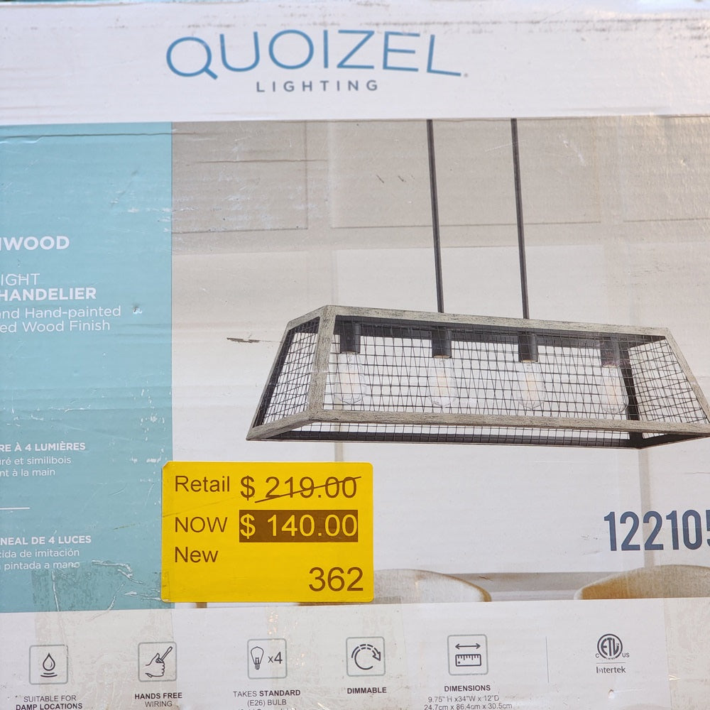 Bronwood 4-light linear chandelier Bronwood 4-light linear chandelier